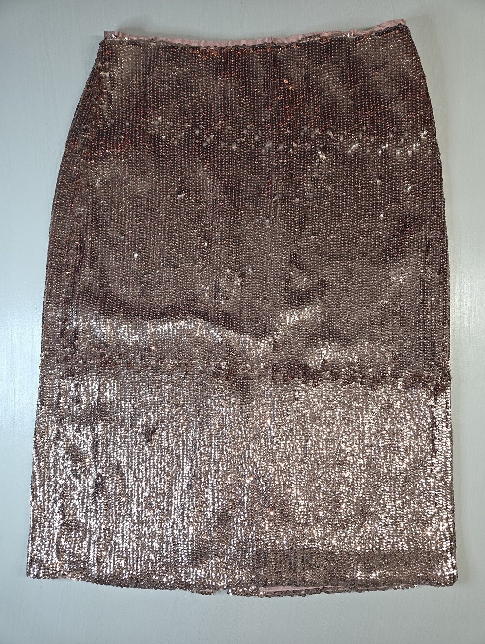 J. Crew Rose Gold Sequin Skirt